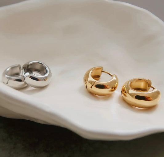 Emma Non-Tarnish Double C-Hoop Earring