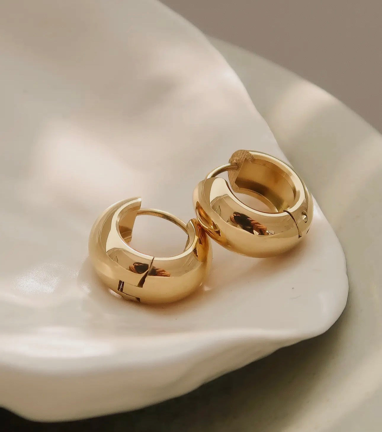 Emma Non-Tarnish Double C-Hoop Earring