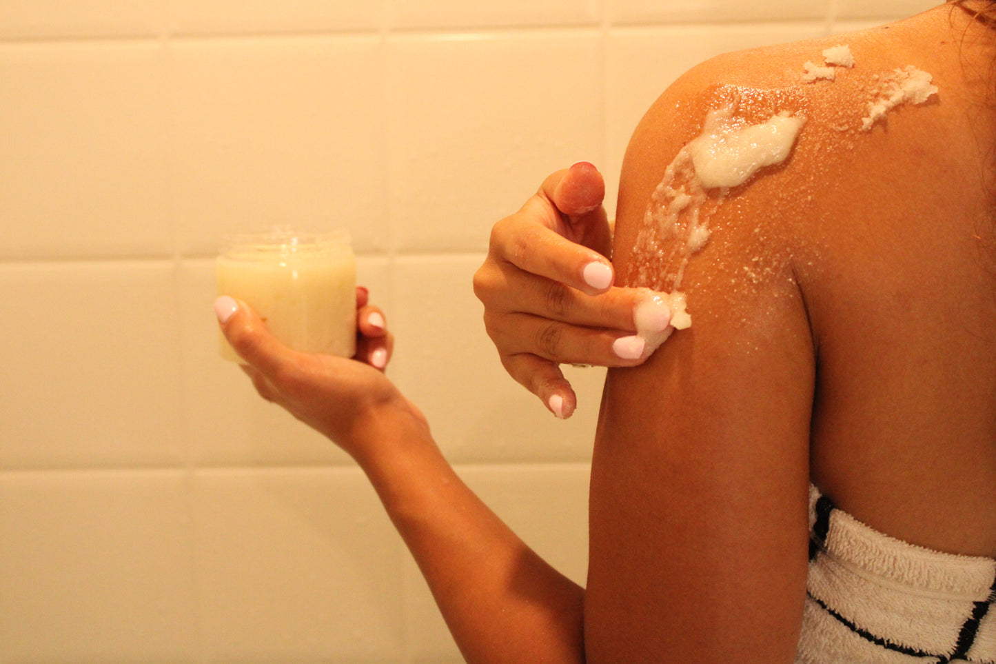 Goat milk body scrub